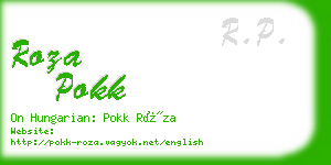 roza pokk business card